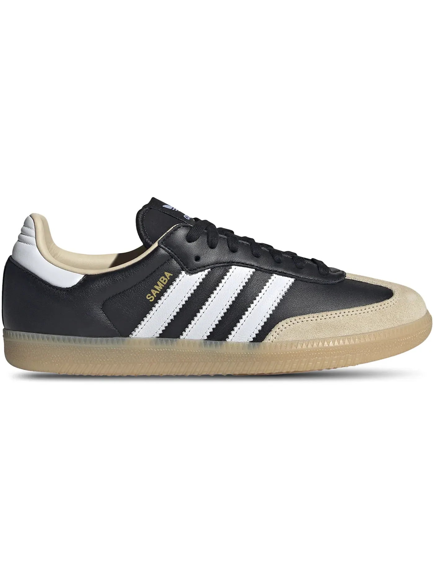 Мужские кроссовки с замшевым верхом Adidas Samba OG — изображение 1 из 1, черный белый