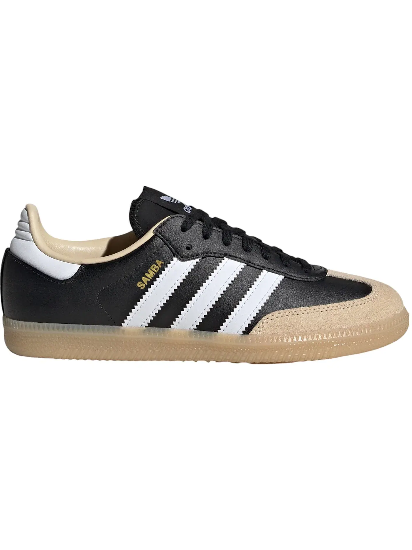 Детские кроссовки с замшевыми вставками Adidas Samba OG — изображение 1 из 1, черный/белый