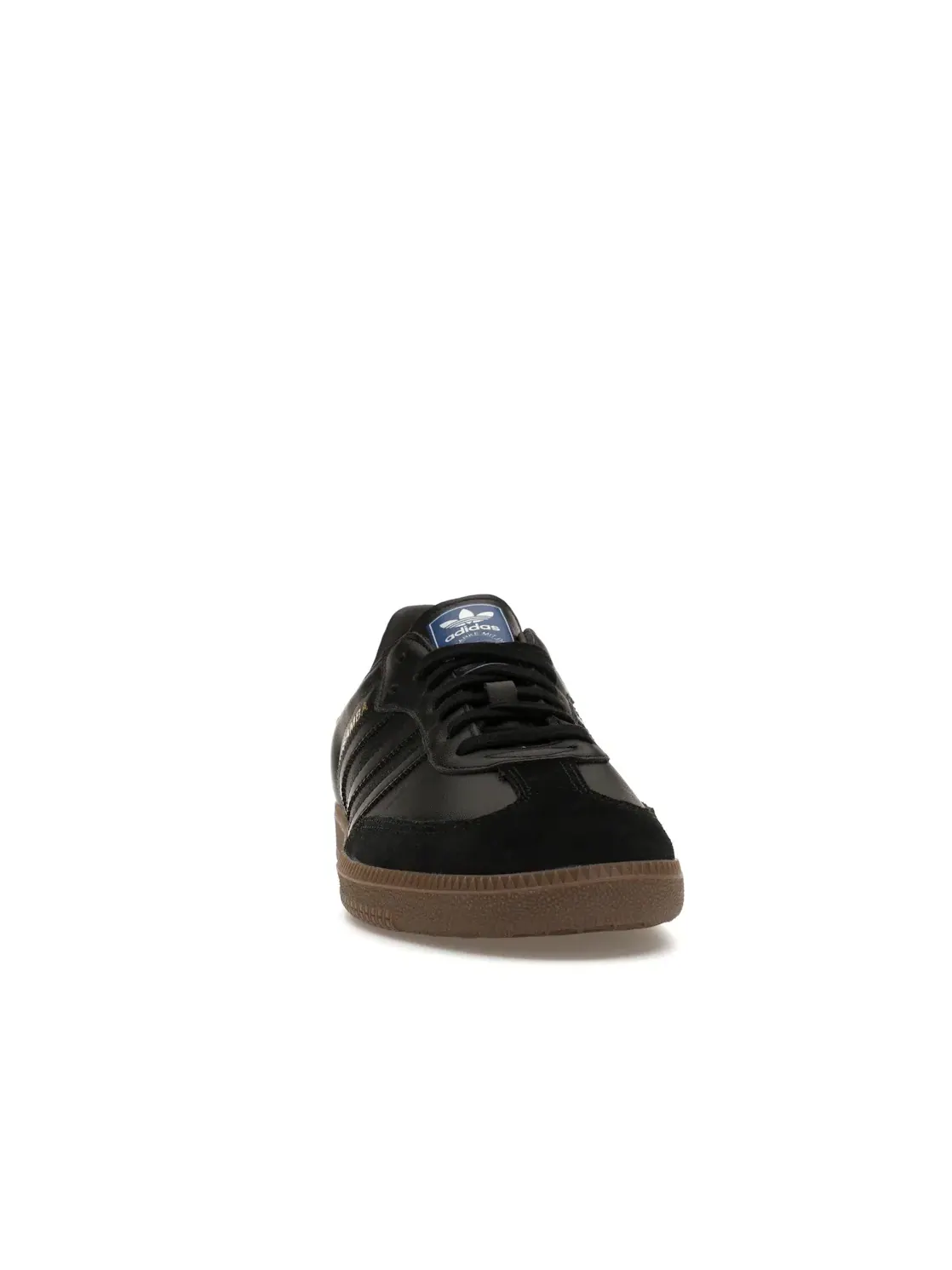 Мужские кроссовки с гладкой кожей Samba OG Adidas — изображение 2 из 4, черный/черный