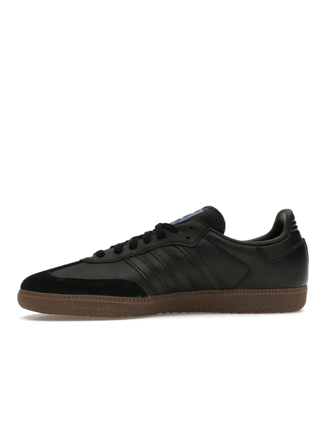 Мужские кроссовки с гладкой кожей Samba OG Adidas — изображение 3 из 4, черный/черный
