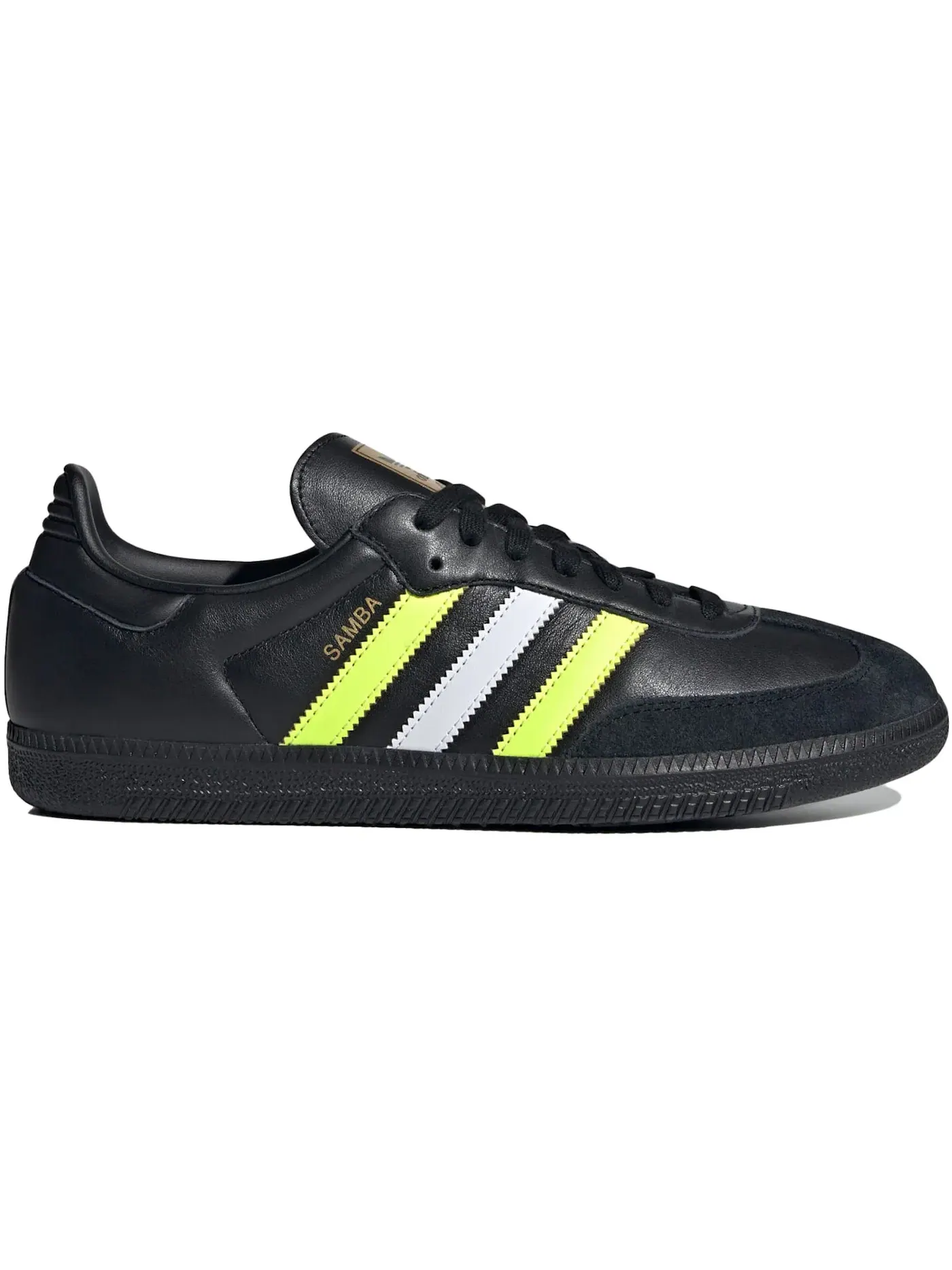 Мужские кроссовки с замшевым верхом Adidas Samba OG — изображение 1 из 1, черный желтый золотистый