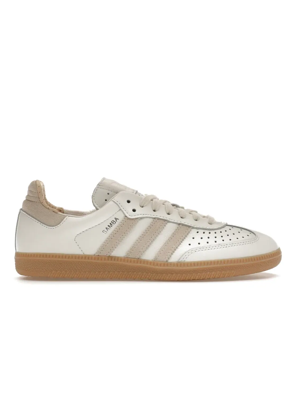 Мужские кроссовки с замшевыми вставками Adidas Samba OG — изображение 1 из 4, белый белый бежевый