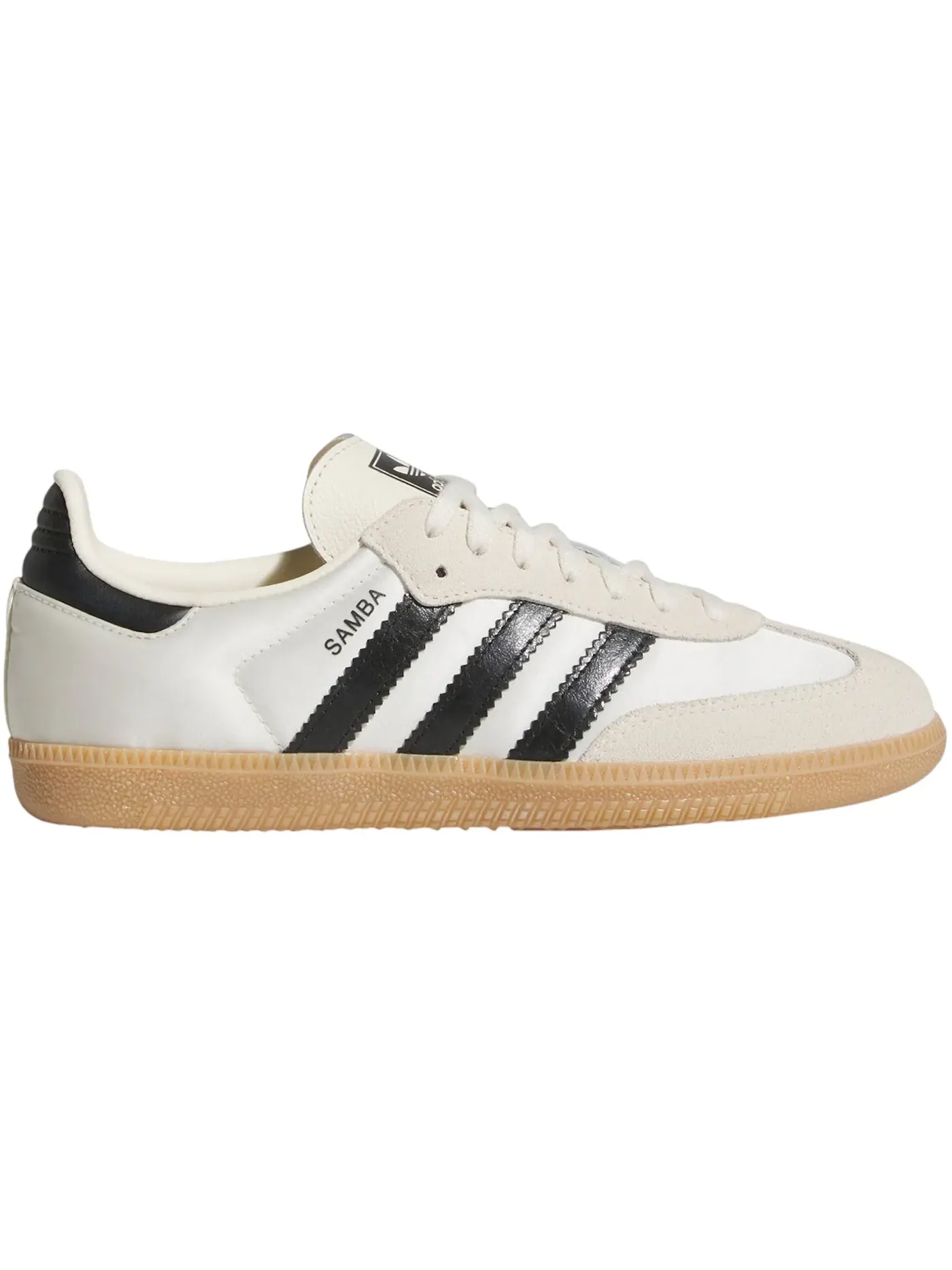 Детские кроссовки Lifestyle с длинным язычком Adidas Samba OG — изображение 1 из 1, кремовый белый/черный