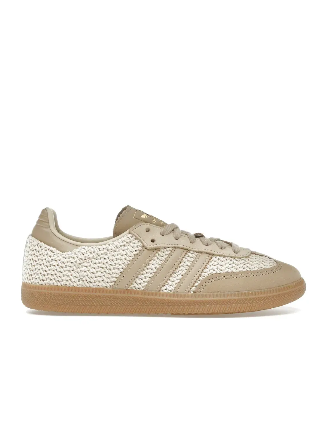 Женские кроссовки с вязаным верхом Adidas Samba OG — изображение 1 из 4, песочный/бежевый