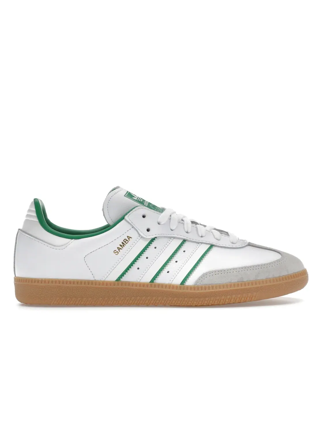 Мужские кроссовки lifestyle Adidas Samba OG — изображение 1 из 4, белый белый зеленый