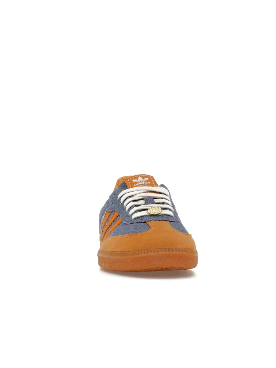 Мужские кроссовки с принтом Adidas Samba OG — изображение 2 из 4, синий/бежевый/желтый