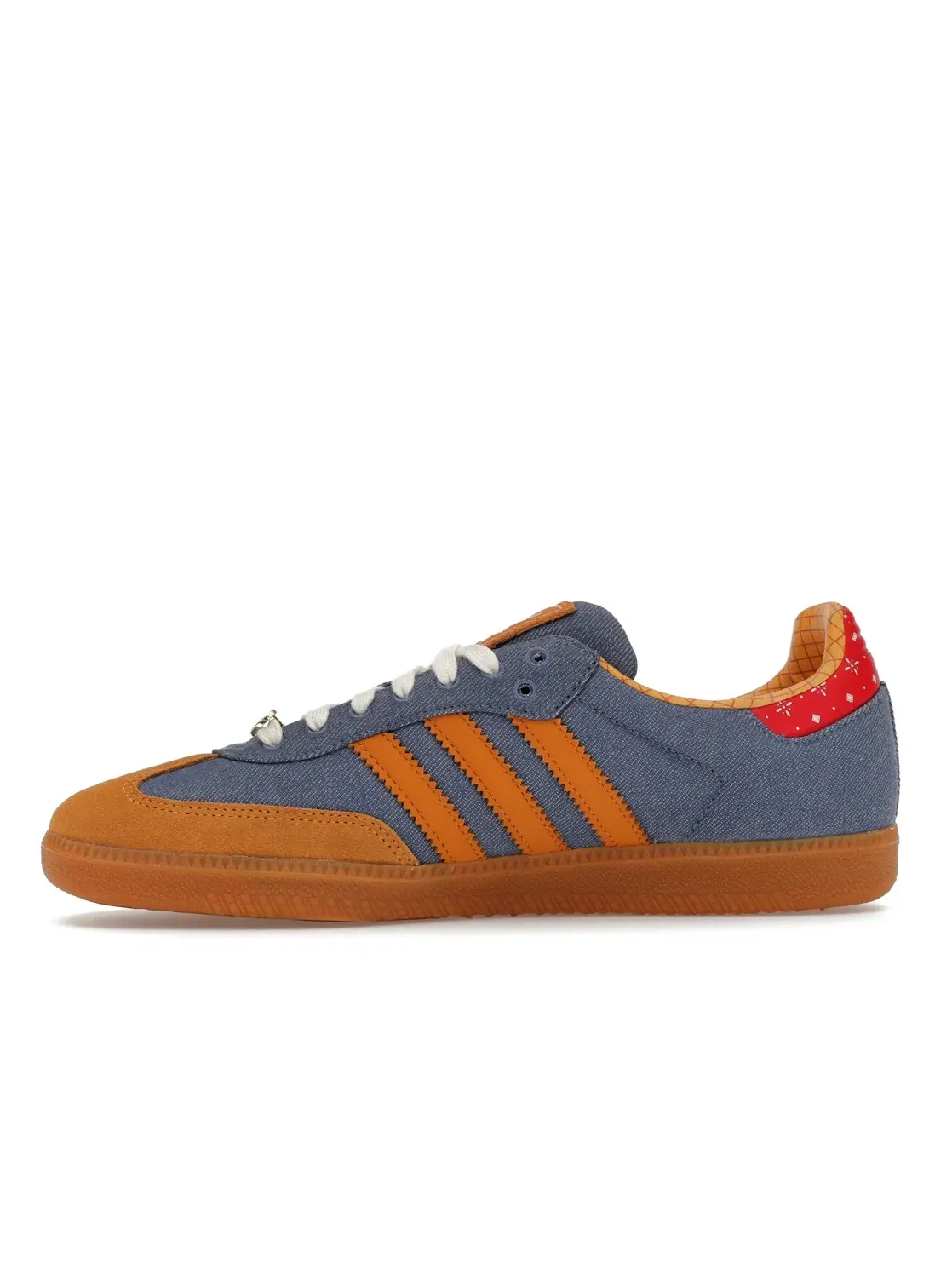 Мужские кроссовки с принтом Adidas Samba OG — изображение 3 из 4, синий/бежевый/желтый