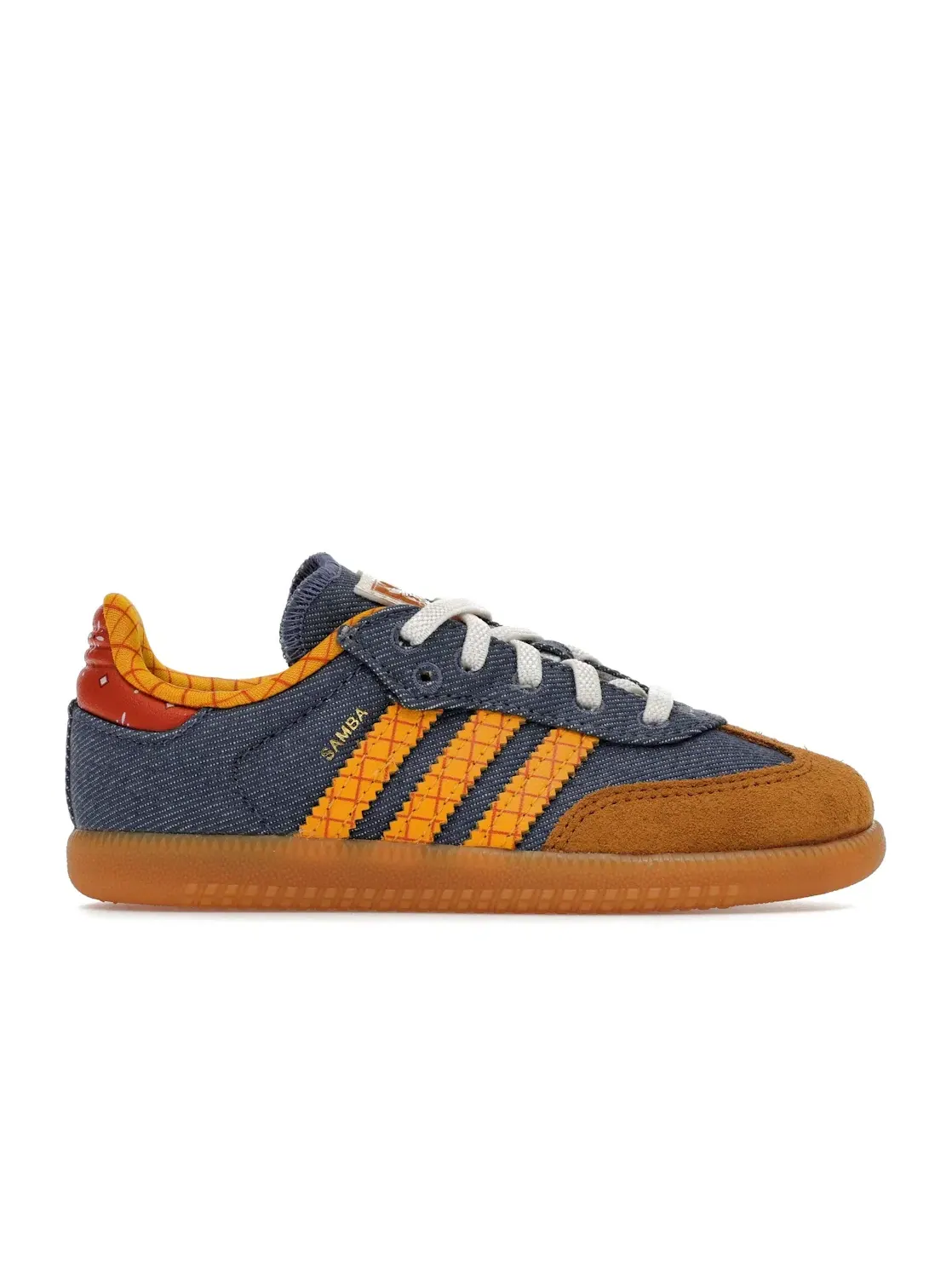 Детские кроссовки с эластичными шнурками Adidas Samba OG Elastic Laces Disney Pixar's Toy Story Woody — изображение 1 из 4