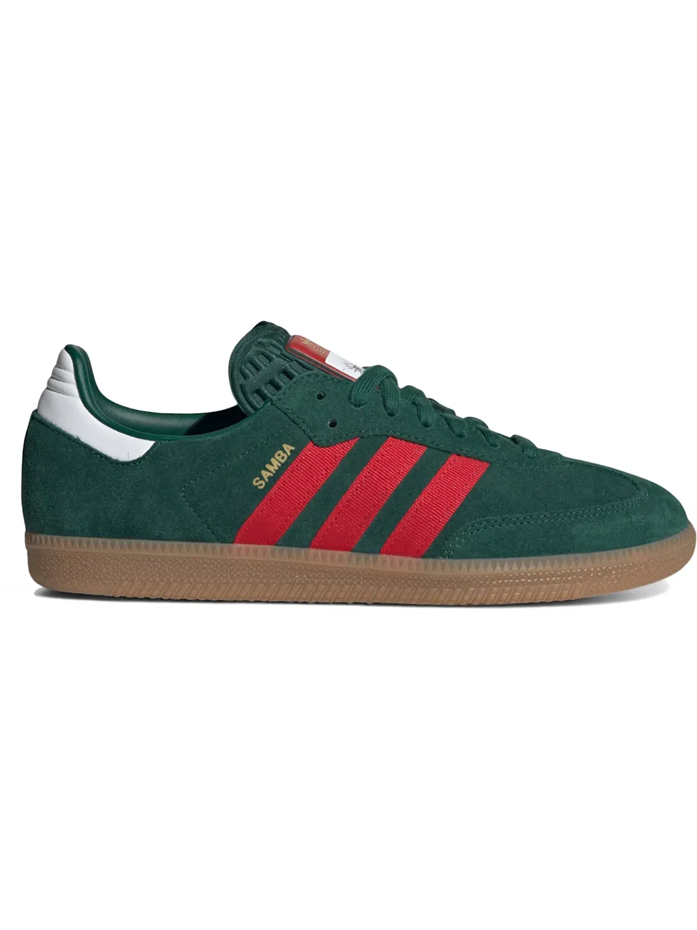 Мужские кроссовки Lifestyle Adidas Samba OG — изображение 1 из 1, зеленый/красный