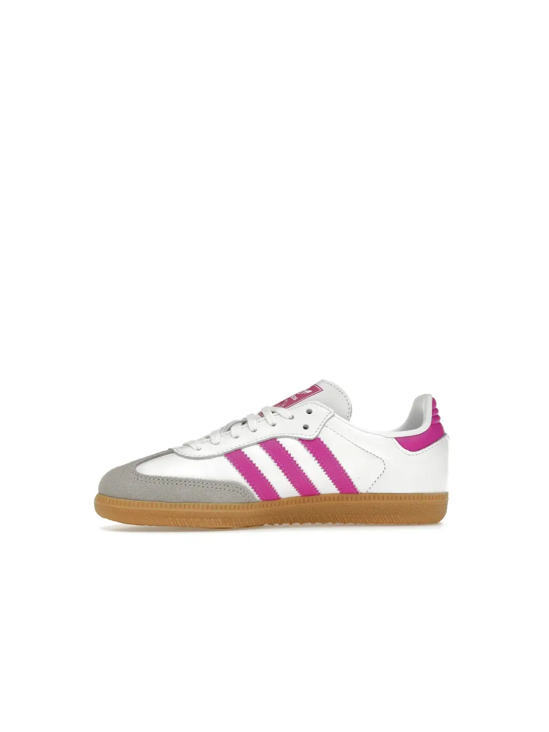 Детские кроссовки с замшевыми вставками Adidas Samba OG — изображение 3 из 4, белый/фиолетовый