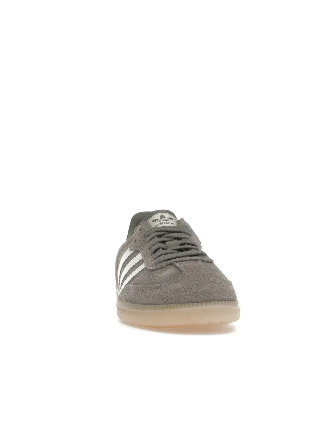 Мужские кроссовки замшевые Adidas Samba OG — изображение 2 из 4, серый/белый/оранжевый