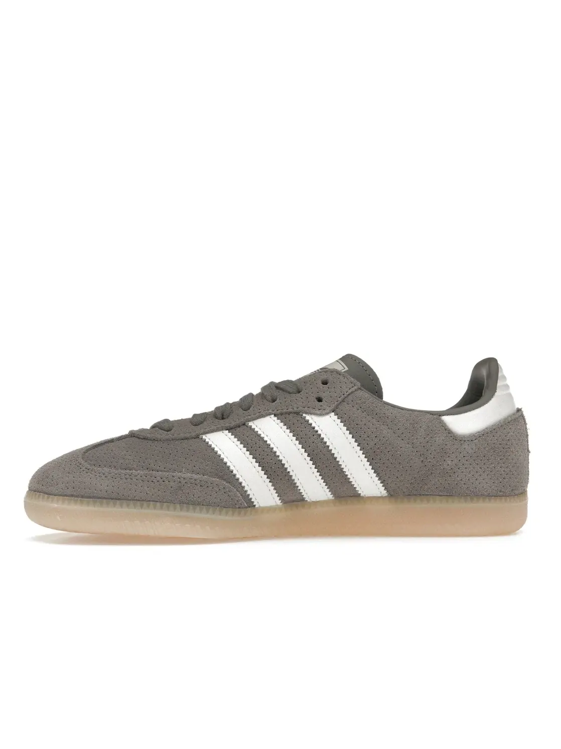 Мужские кроссовки замшевые Adidas Samba OG — изображение 3 из 4, серый/белый/оранжевый