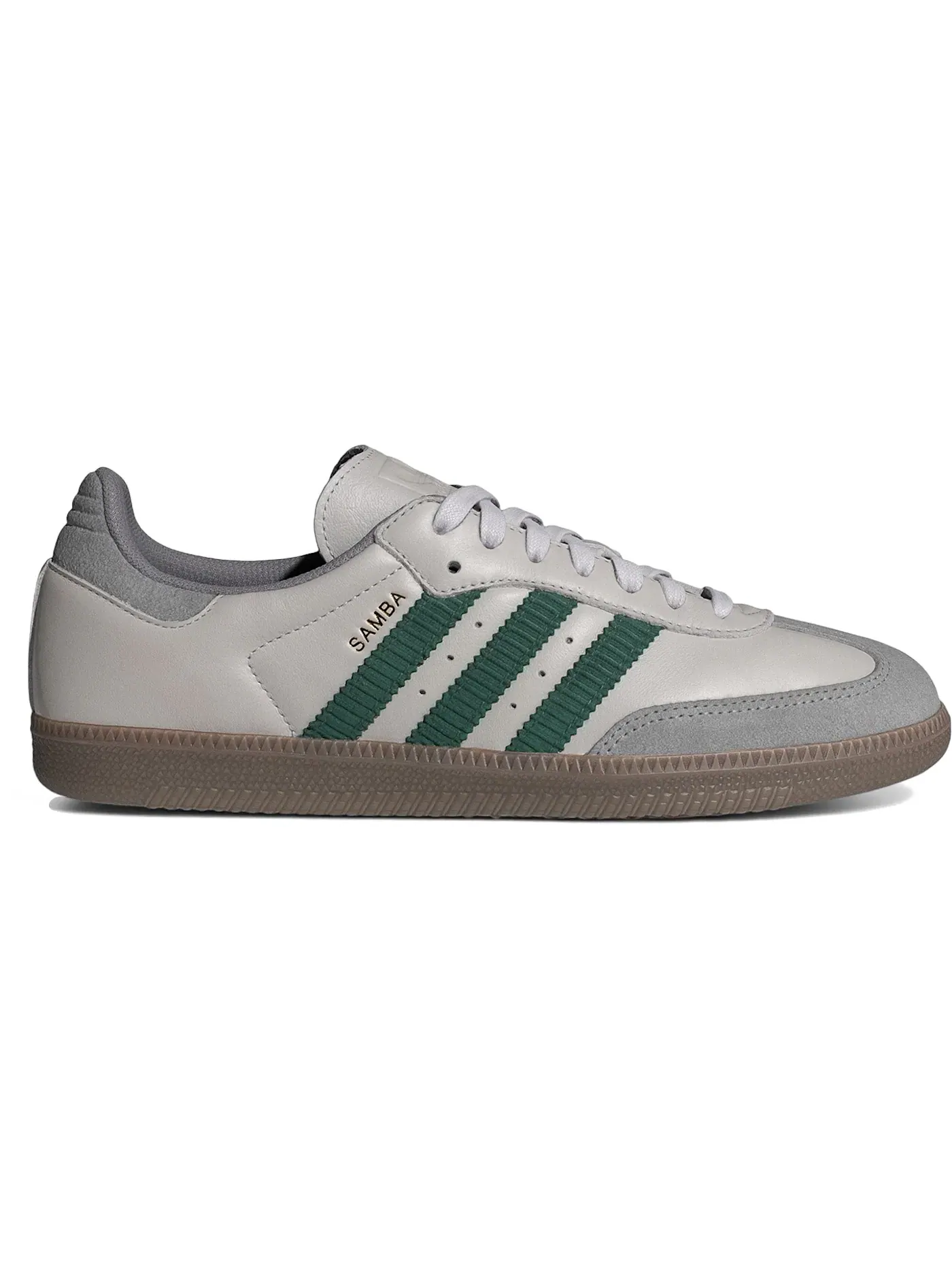 Мужские кроссовки с замшевым верхом Adidas Samba OG — изображение 1 из 1, серый/зеленый