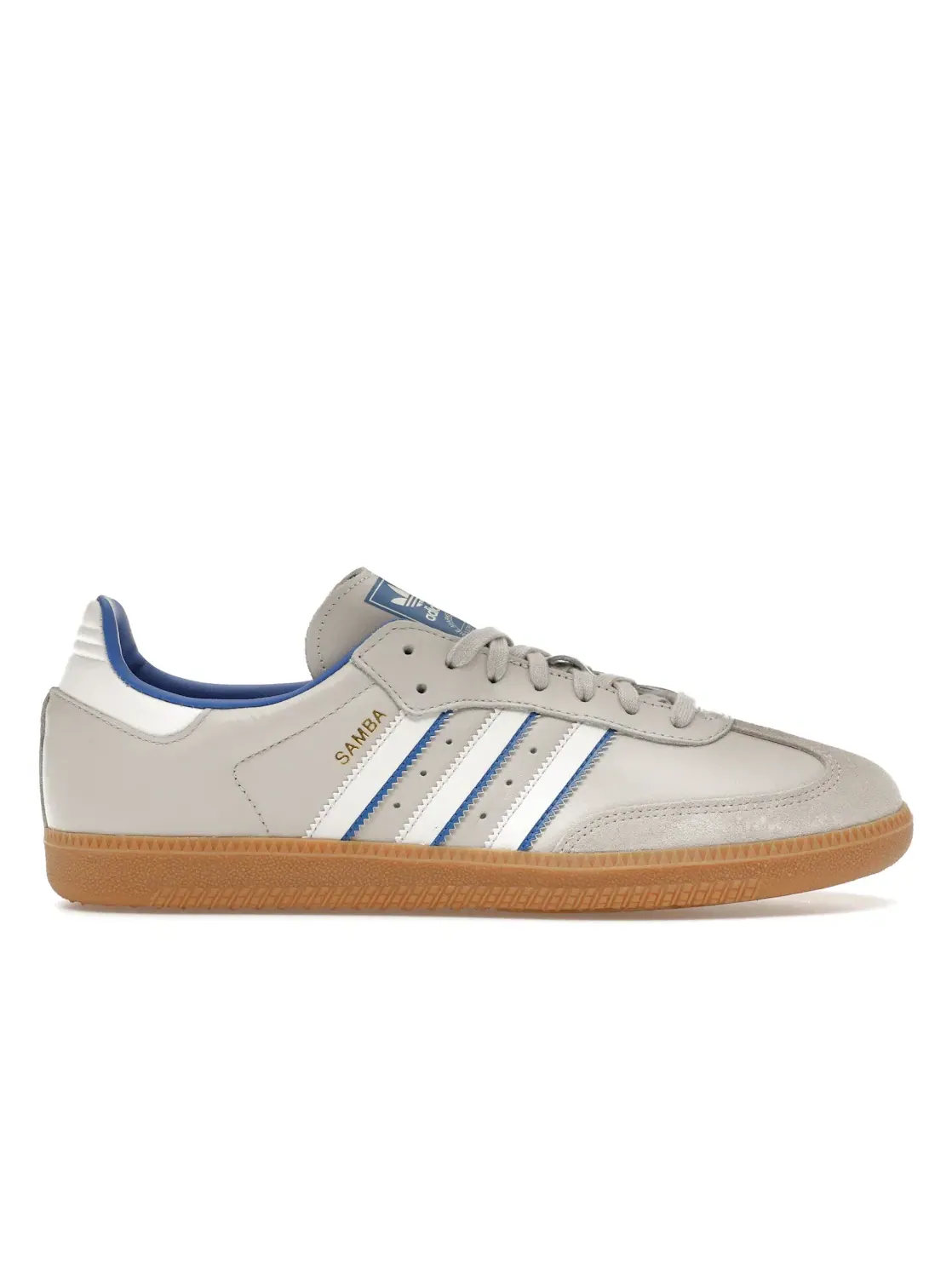 Мужские кроссовки Lifestyle Adidas Samba OG — изображение 1 из 4, серый/белый/синий
