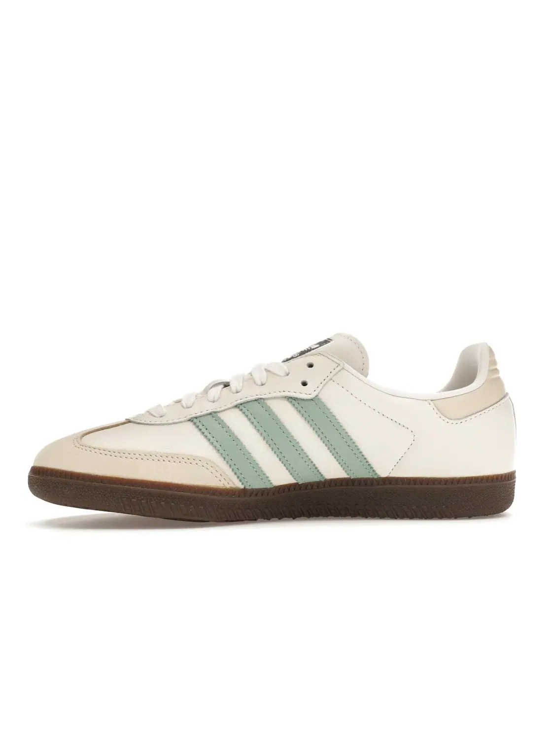 Женские кроссовки lifestyle с замшевыми вставками Adidas Samba OG — изображение 3 из 4, белый/зеленый/белый
