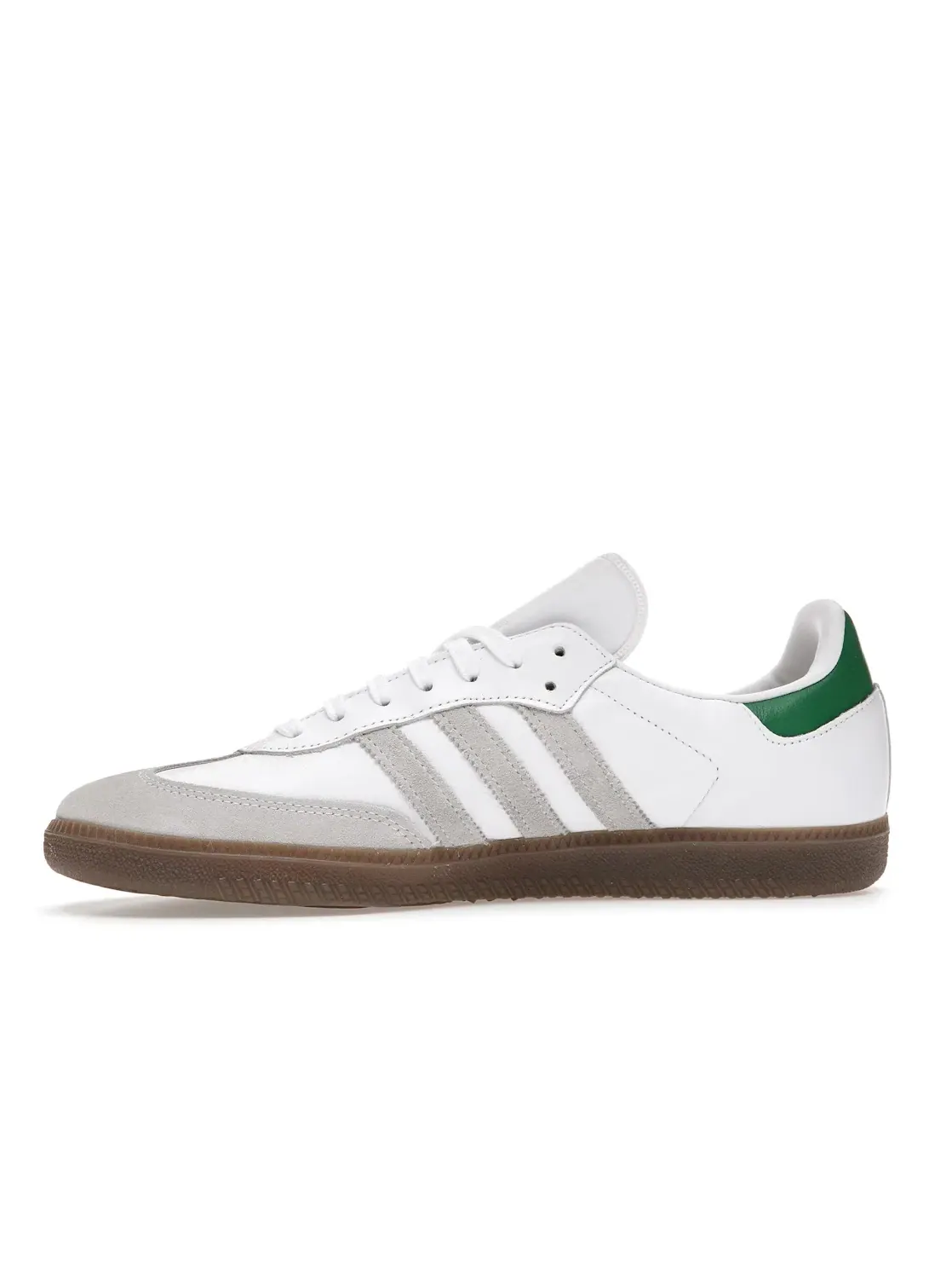 Мужские кроссовки Lifestyle с премиальной кожи Kith Classics White Green Adidas — изображение 3 из 4, белый//золотистый