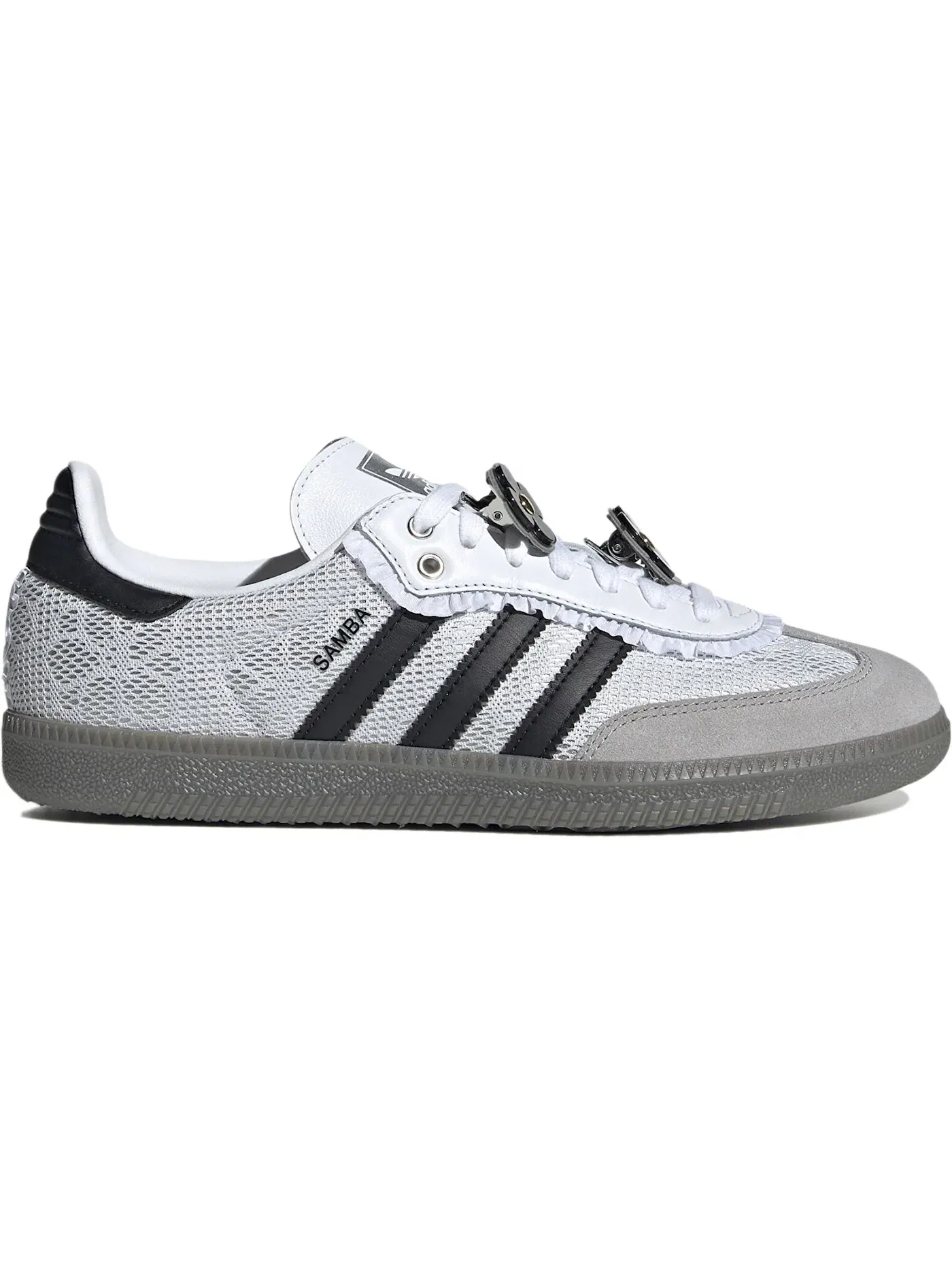 Женские кроссовки с принтом Adidas Samba OG — изображение 1 из 1, белый/черный/серый