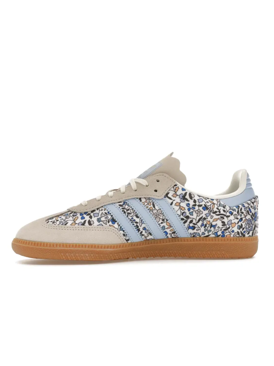 Детские кроссовки с цветочным принтом Adidas Samba OG — изображение 3 из 4, синий/белый