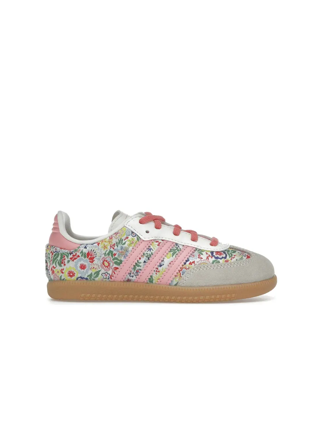 Детские кроссовки с цветочной вышивкой Adidas Samba OG — изображение 1 из 4, белый