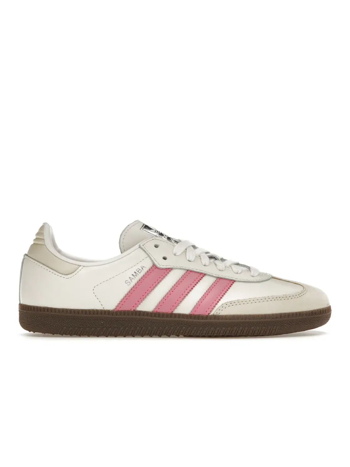 Женские кроссовки с замшевым верхом Adidas Samba OG — изображение 1 из 4, белый/розовый