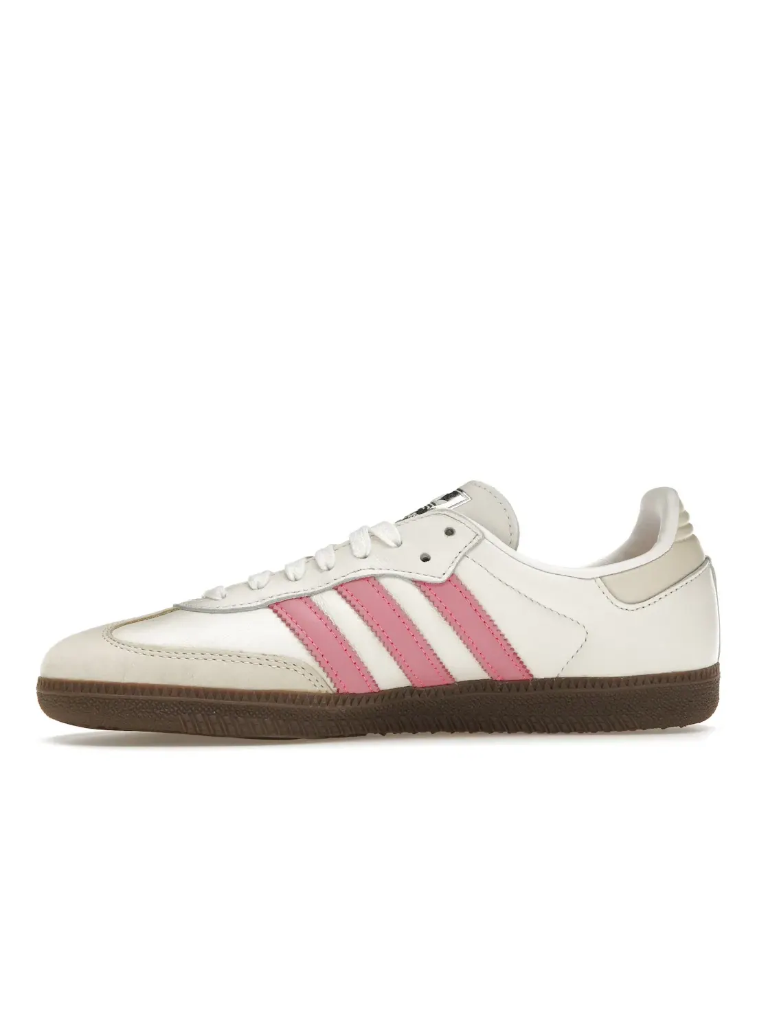 Женские кроссовки с замшевым верхом Adidas Samba OG — изображение 3 из 4, белый/розовый
