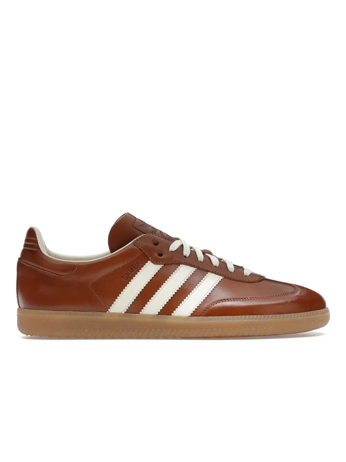 Мужские кроссовки из кожи Vachetta Tan Adidas Samba OG — изображение 1 из 4, белый