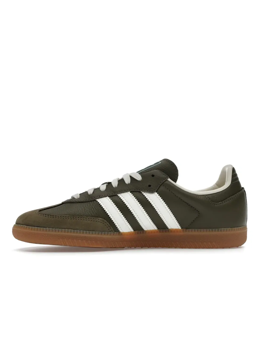 Мужские кроссовки с низким профилем Adidas Samba OG — изображение 3 из 4, хаки/белый