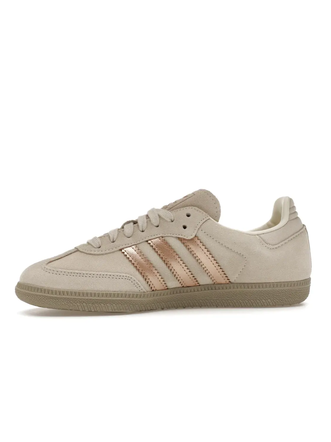 Женские кроссовки с металлическим акцентом Adidas Samba OG — изображение 3 из 4, белый/металлик
