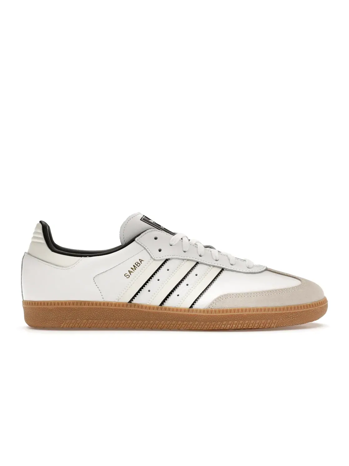 Мужские кроссовки с замшевым носком Adidas Samba OG — изображение 1 из 4, белый/белый/черный