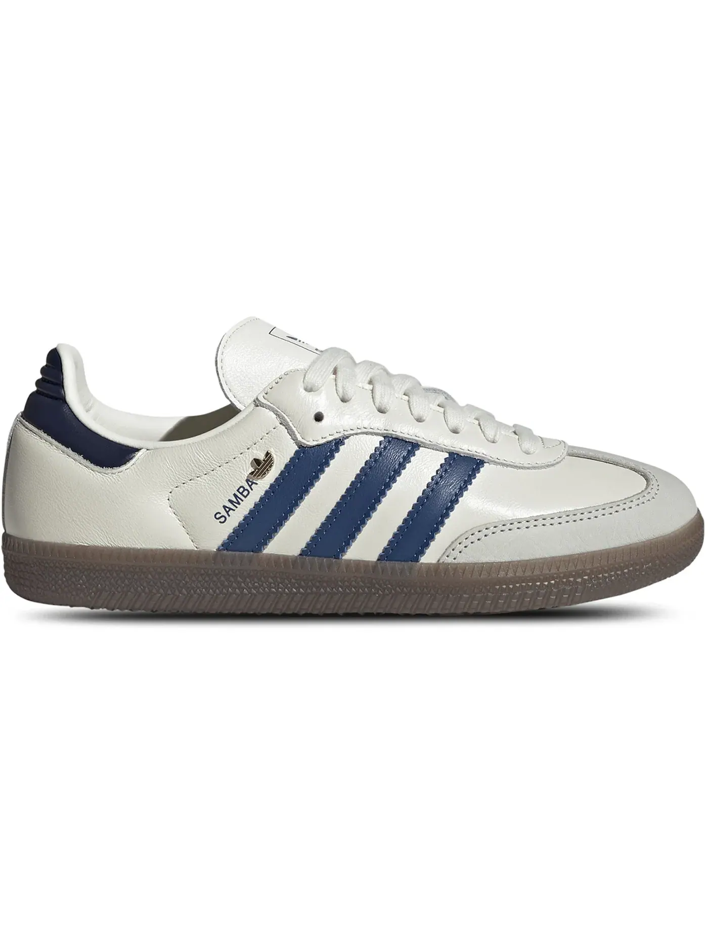 Женские кеды с замшевыми вставками Adidas Samba OG — изображение 1 из 1, белый//индиго