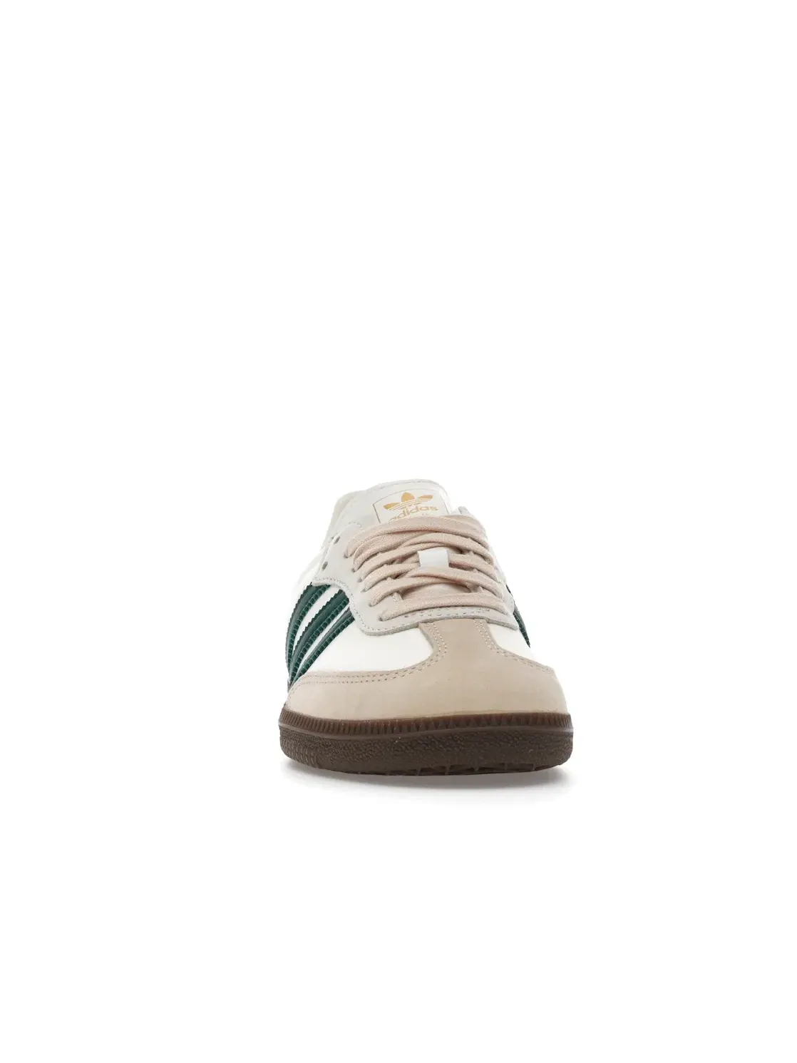 Женские кроссовки с замшевым верхом Adidas Samba OG — изображение 2 из 4, белый/зеленый/песочный