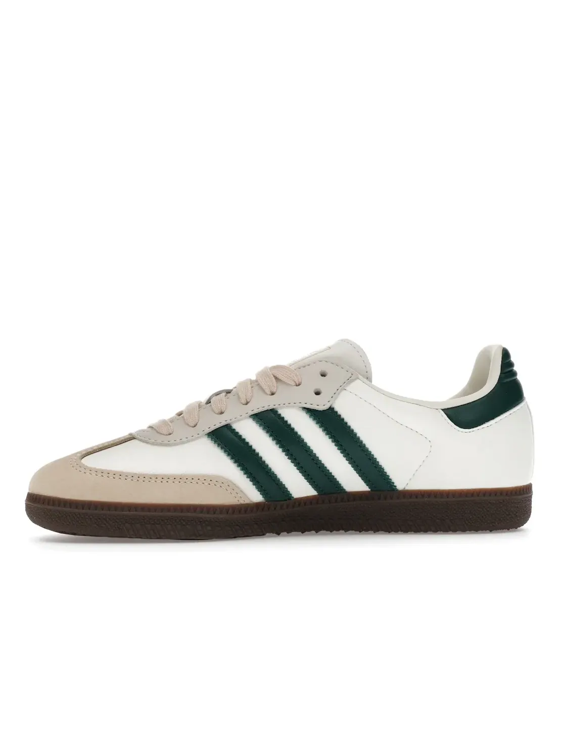 Женские кроссовки с замшевым верхом Adidas Samba OG — изображение 3 из 4, белый/зеленый/песочный