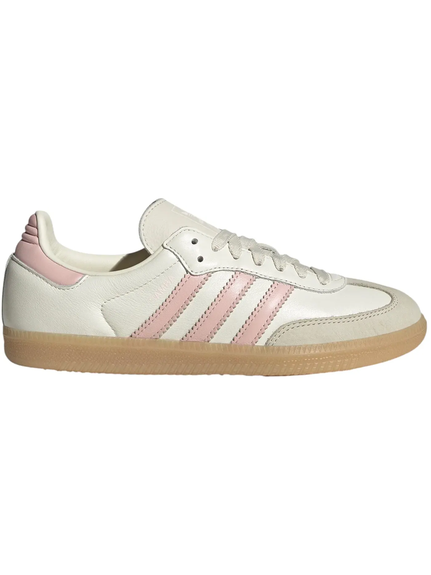 Женские кроссовки с замшевыми вставками Adidas Samba OG — изображение 1 из 1, белый розовый