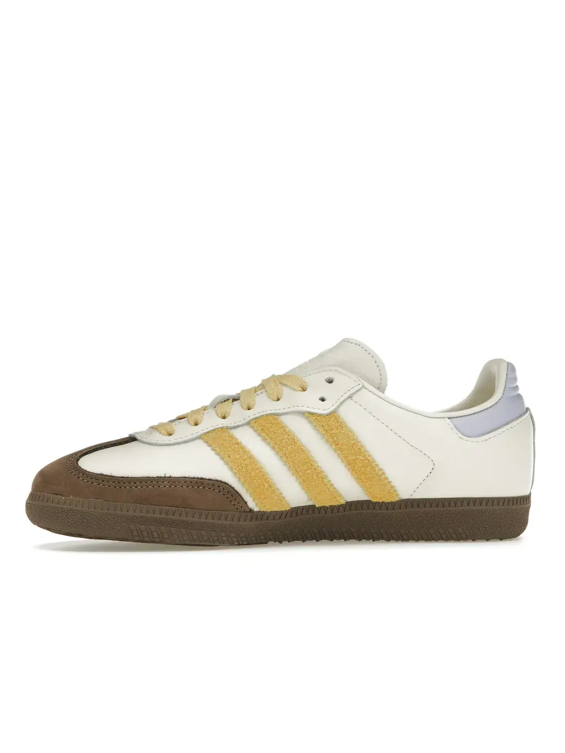 Женские кроссовки lifestyle с замшевыми полосками Adidas Samba OG — изображение 3 из 4, белый//фиолетовый