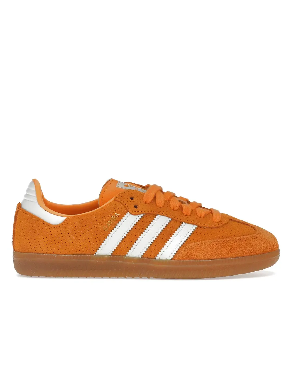 Мужские кроссовки с кожаным верхом Adidas Samba OG — изображение 1 из 4, оранжевый/белый