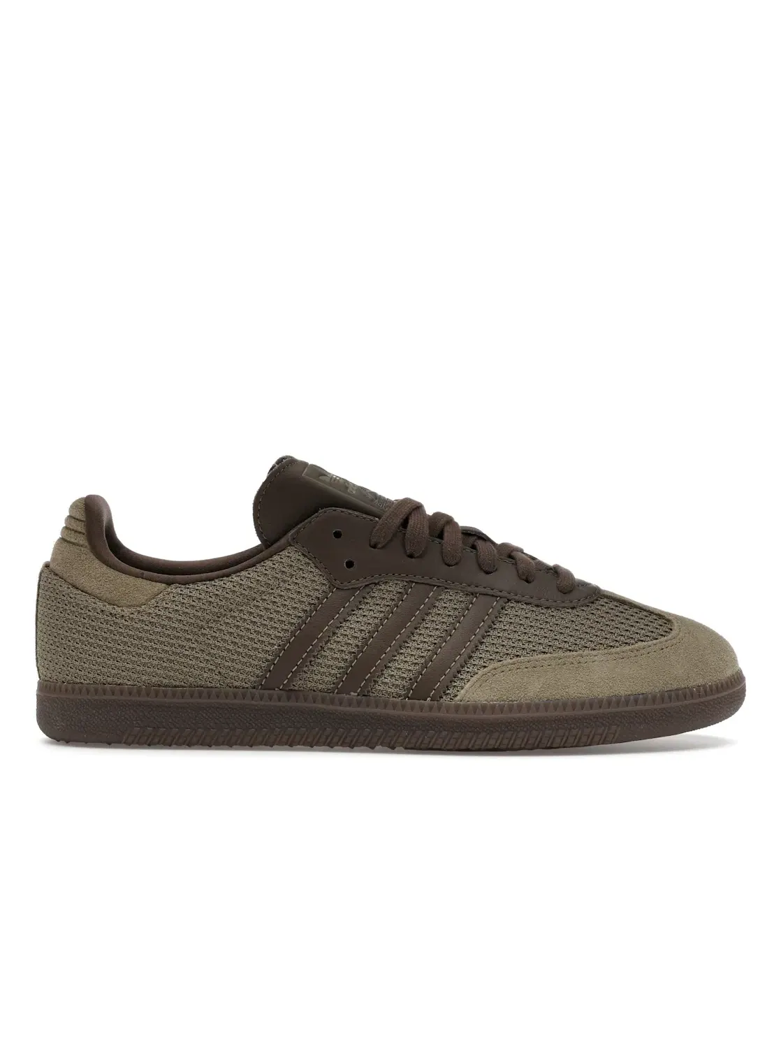 Мужские кроссовки с замшевыми вставками Adidas Samba OG — изображение 1 из 4, зеленый коричневый