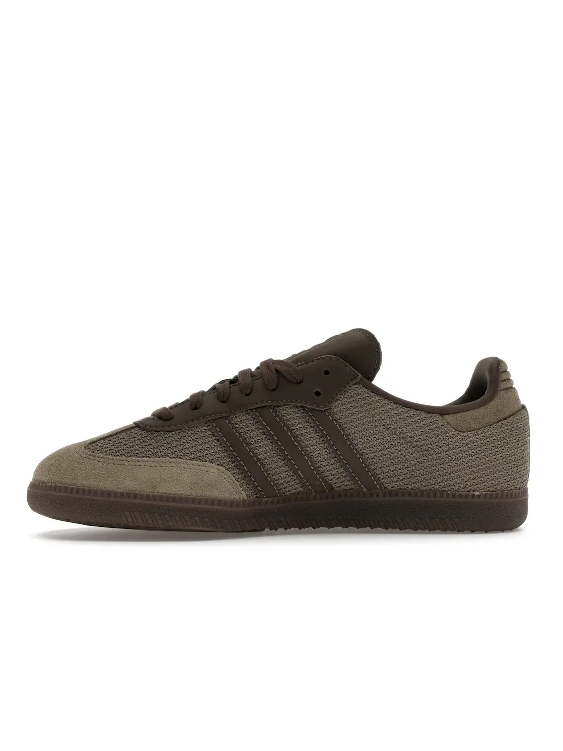 Мужские кроссовки с замшевыми вставками Adidas Samba OG — изображение 3 из 4, зеленый коричневый
