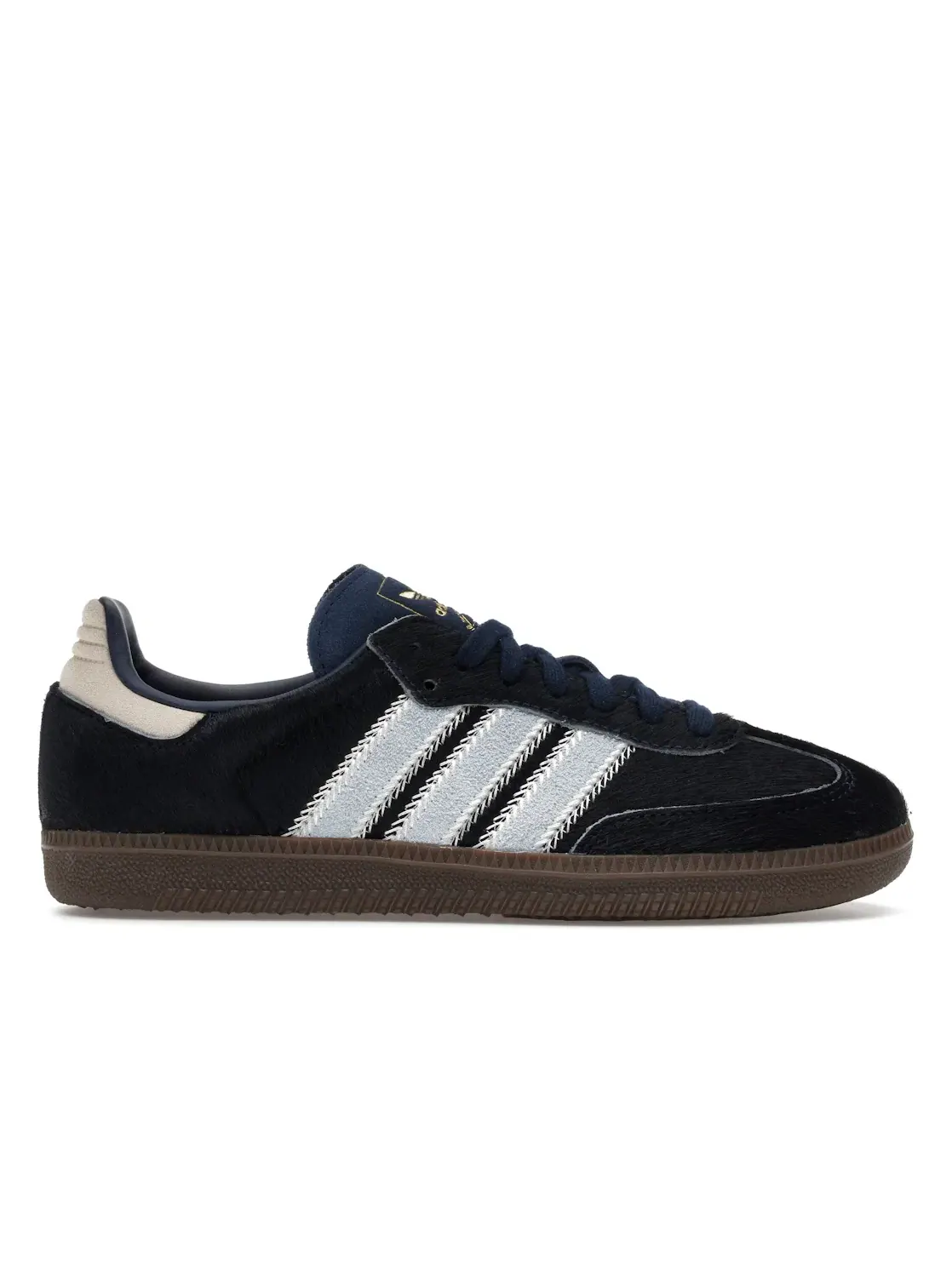 Женские кроссовки с отделкой из пони-хера Adidas Samba OG — изображение 1 из 4, индиго/прозрачный/синий