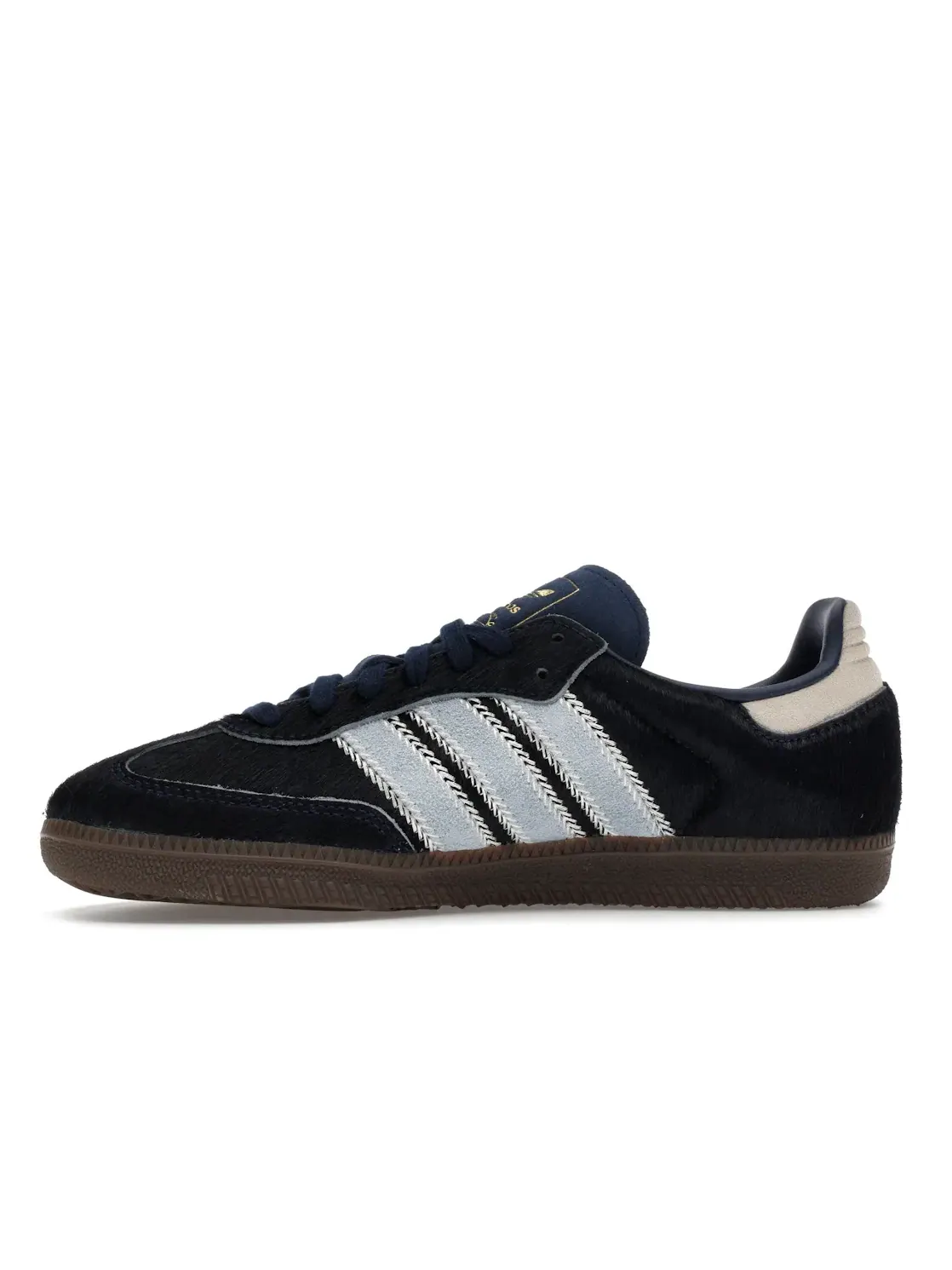 Женские кроссовки с отделкой из пони-хера Adidas Samba OG — изображение 3 из 4, индиго/прозрачный/синий