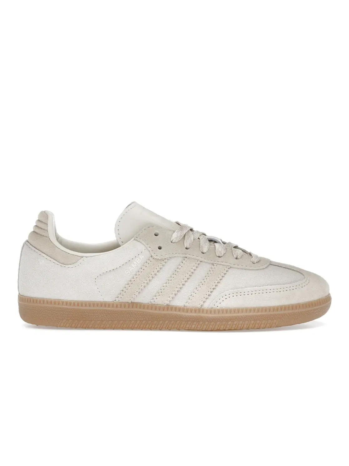 Женские кроссовки с замшевыми вставками Adidas Samba OG — изображение 1 из 4, белый/белый/песочный