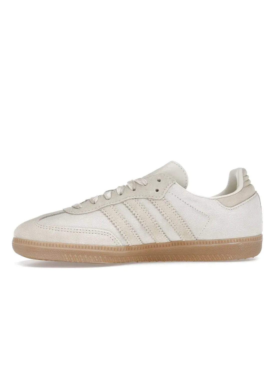 Женские кроссовки с замшевыми вставками Adidas Samba OG — изображение 3 из 4, белый/белый/песочный