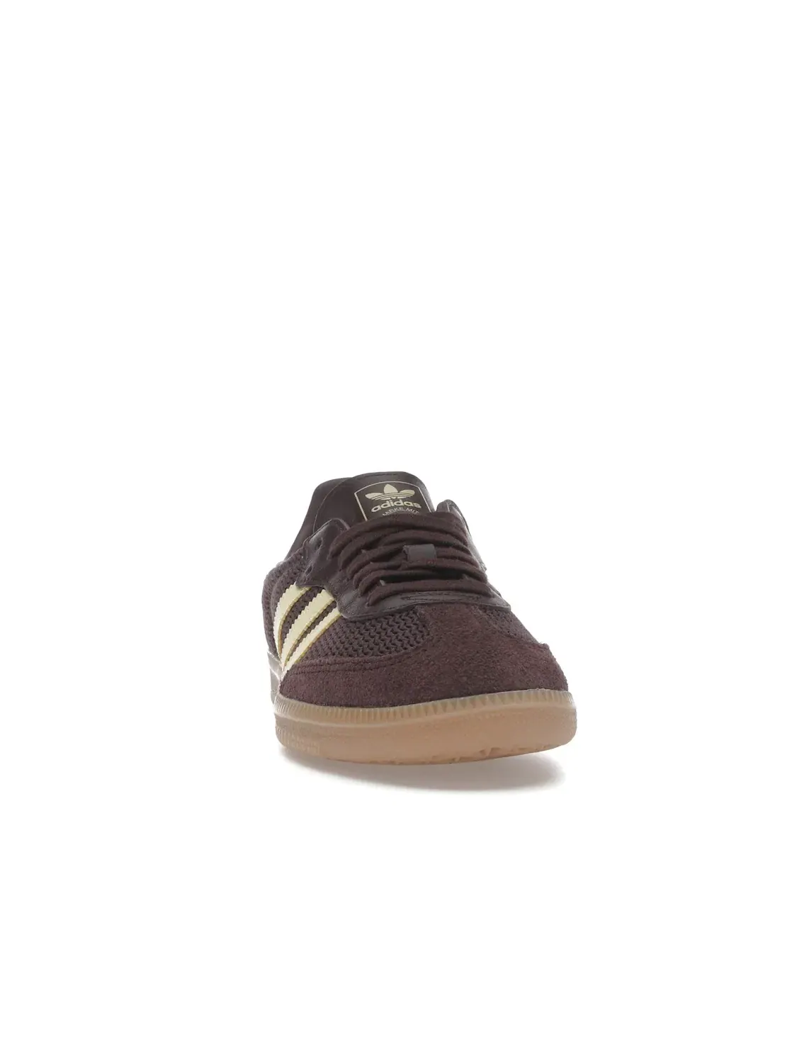 Женские кроссовки с замшевым верхом Adidas Samba OG — изображение 2 из 4, коричневый/желтый