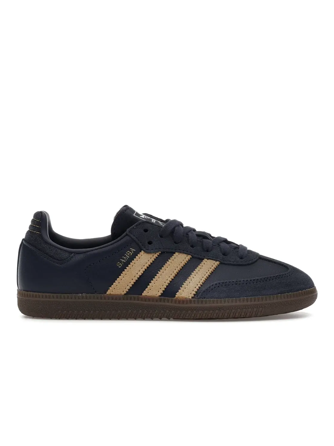 Мужские кроссовки Lifestyle Shadow Navy Golden Beige Adidas Samba OG — изображение 1 из 4