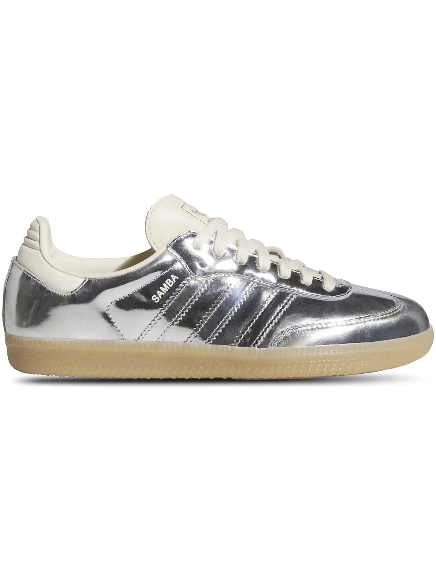 Женские кроссовки Lifestyle с замшевыми вставками Adidas Samba OG — изображение 1 из 1, серебристый металлик