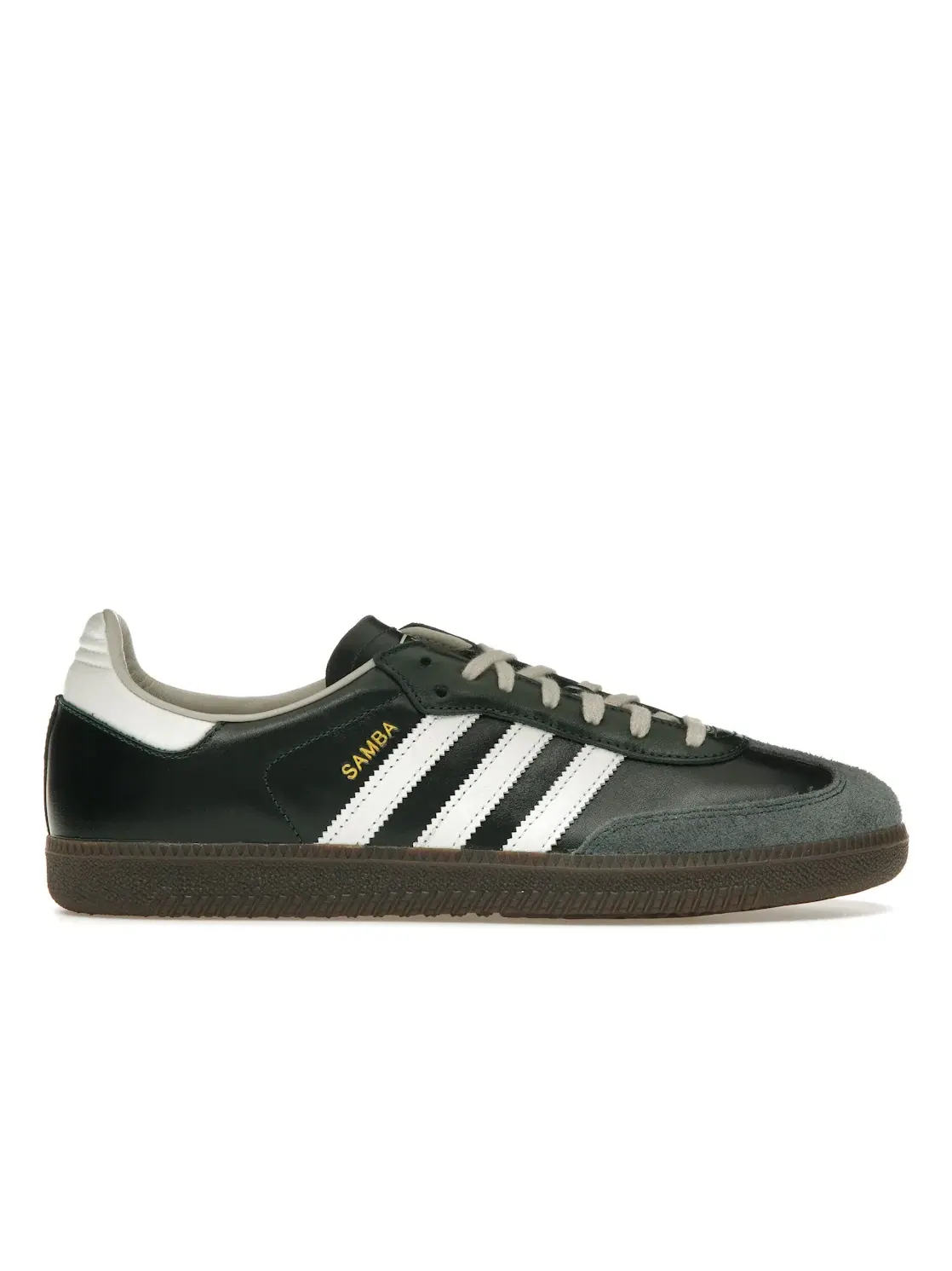 Мужские кроссовки с замшевым верхом Adidas Samba OG — изображение 1 из 4, зеленый/белый