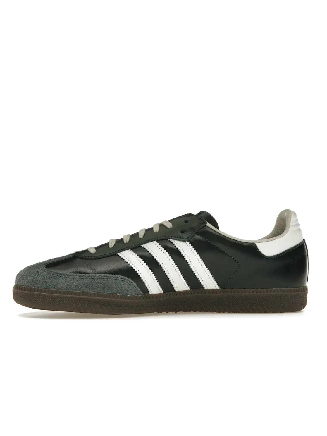 Мужские кроссовки с замшевым верхом Adidas Samba OG — изображение 3 из 4, зеленый/белый