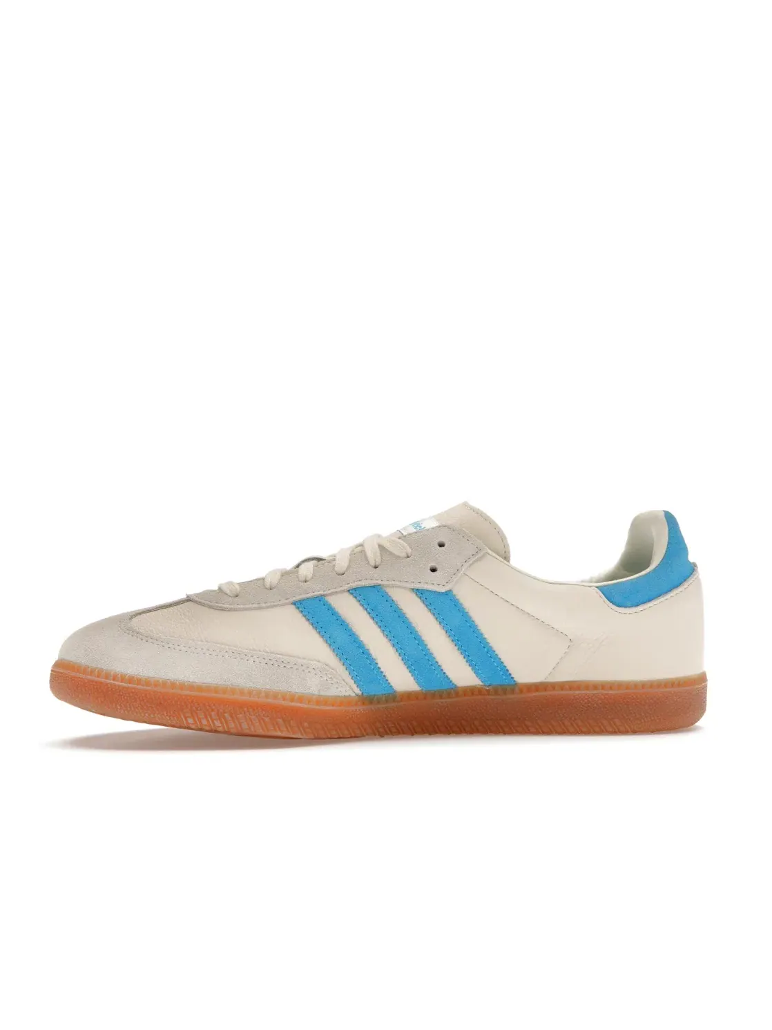 Мужские кроссовки с замшевыми вставками Adidas Samba OG — изображение 3 из 4, кремовый белый/синий