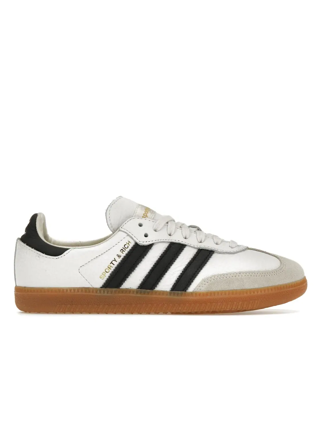 Мужские кроссовки с замшевой вставкой Adidas Samba OG Sporty & Rich — изображение 1 из 4, белый