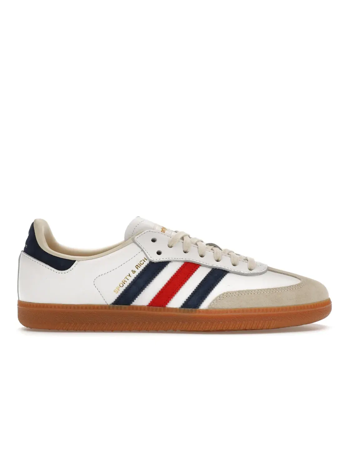 Мужские кроссовки с замшевыми вставками Adidas Samba OG — изображение 1 из 4, белый/индиго/красный