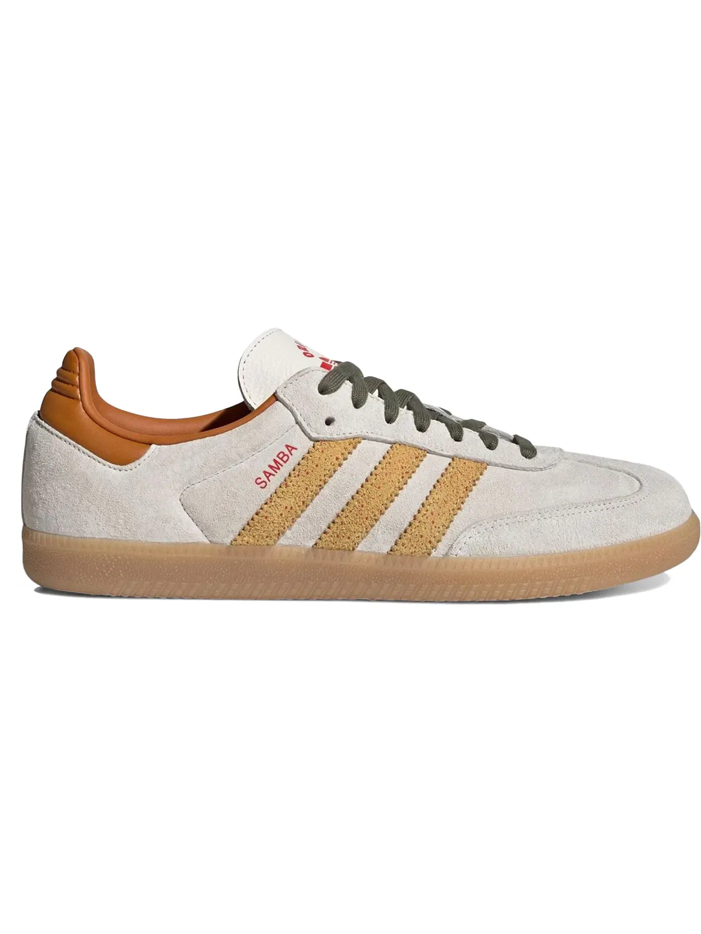 Мужские кроссовки Lifestyle с замшевым верхом Adidas Samba OG — изображение 1 из 1, белый/красный